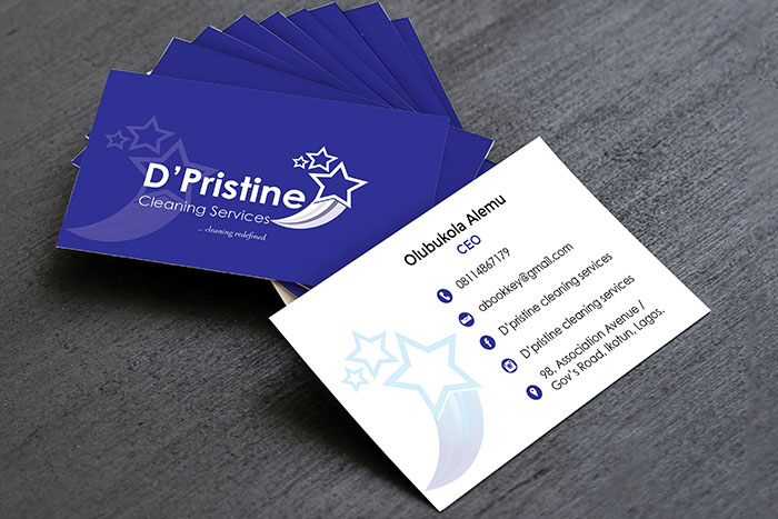 professional business card design mockup