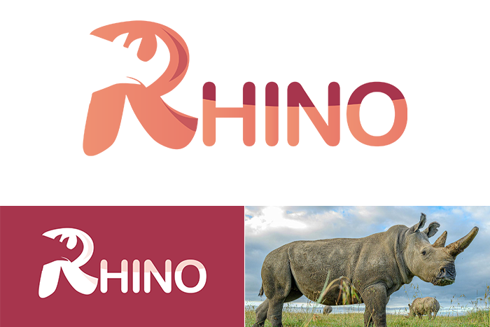 logo design for rhinoceros 🦏