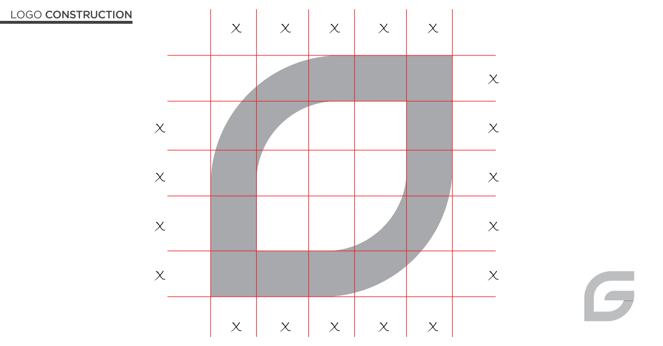 logo construction Design Process for GAFFERTTI brand